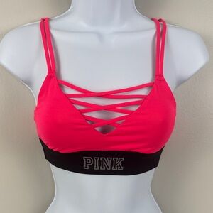 ✨3/$25✨ Pink Victoria’s Secret Women's Strappy Bralette - XS